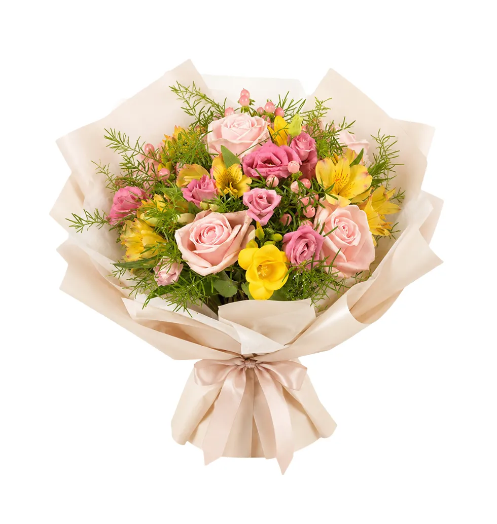 Vibrant Exotic Floral Creation