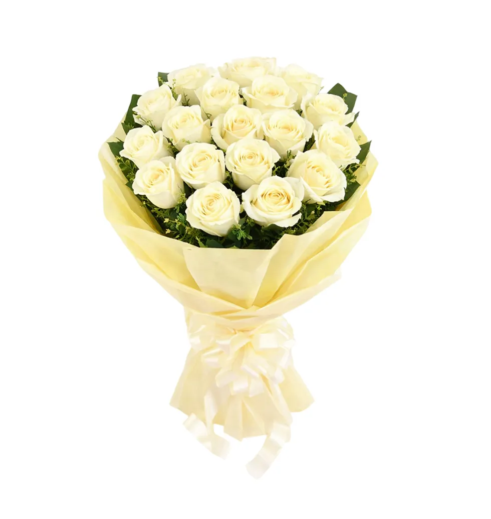 Pure Elegance in White Roses