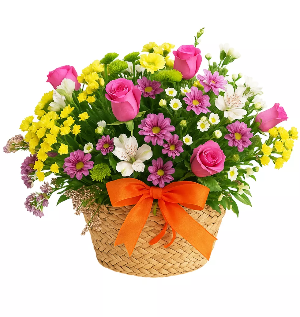 A Touch of Spring: Flower Basket