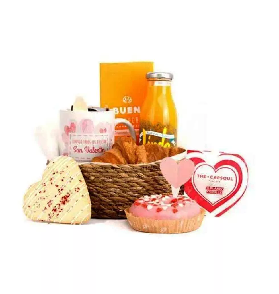 Blissful Valentine Love Breakfast Hamper