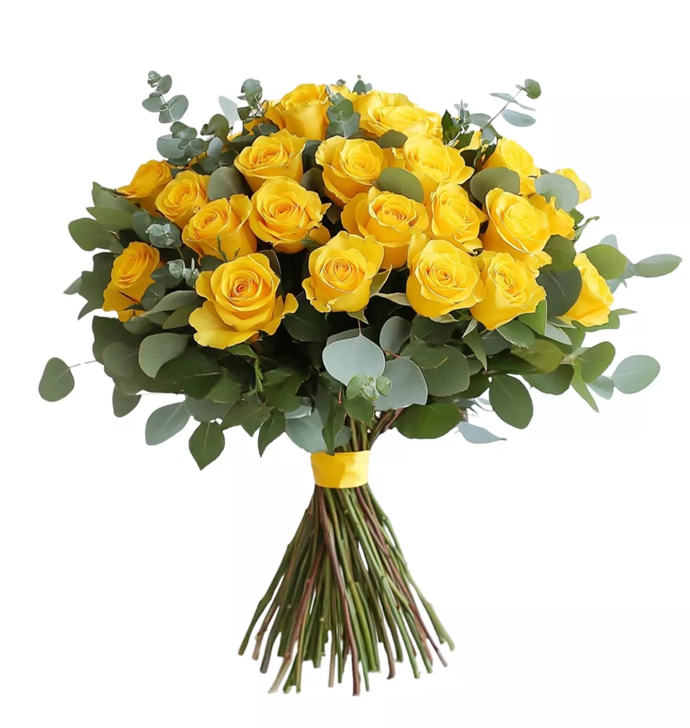 Cheerful Yellow Blossom Bouquet