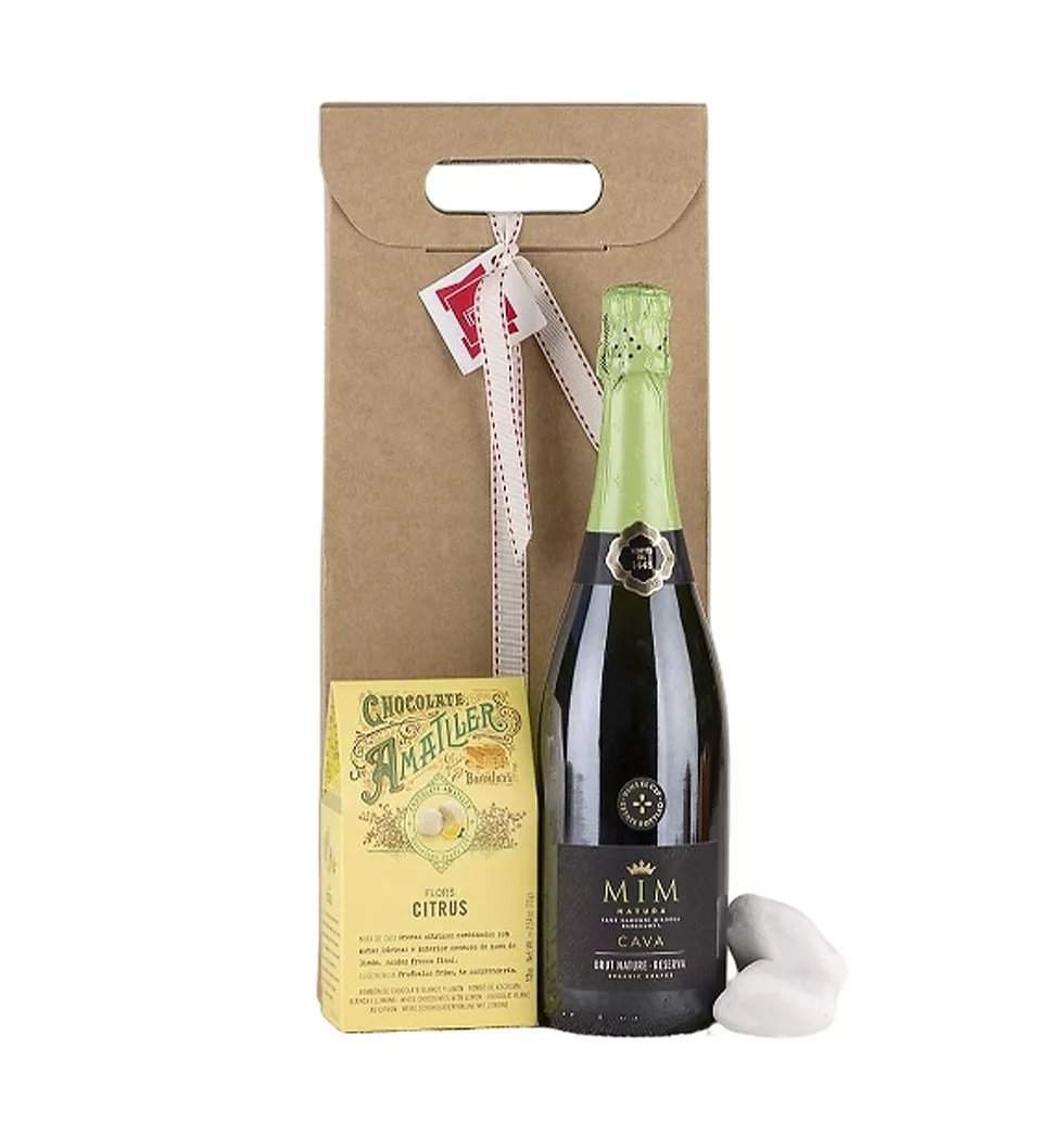 Cava And Citrus Chocolate Gift Set