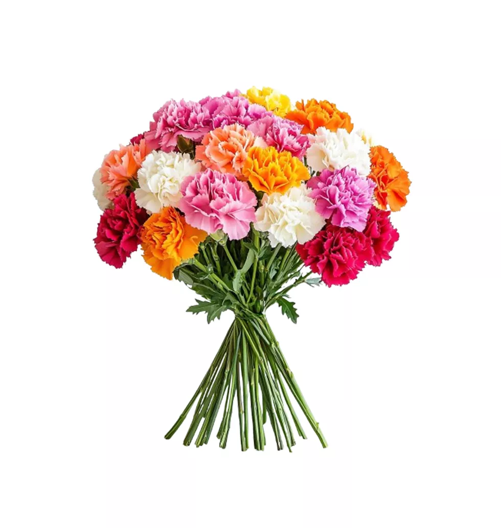 Diverse Carnation Bloom Bouquet Collection