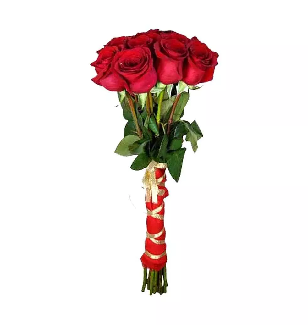 Dreamy Rose Day Gift of Red Roses Bouquet