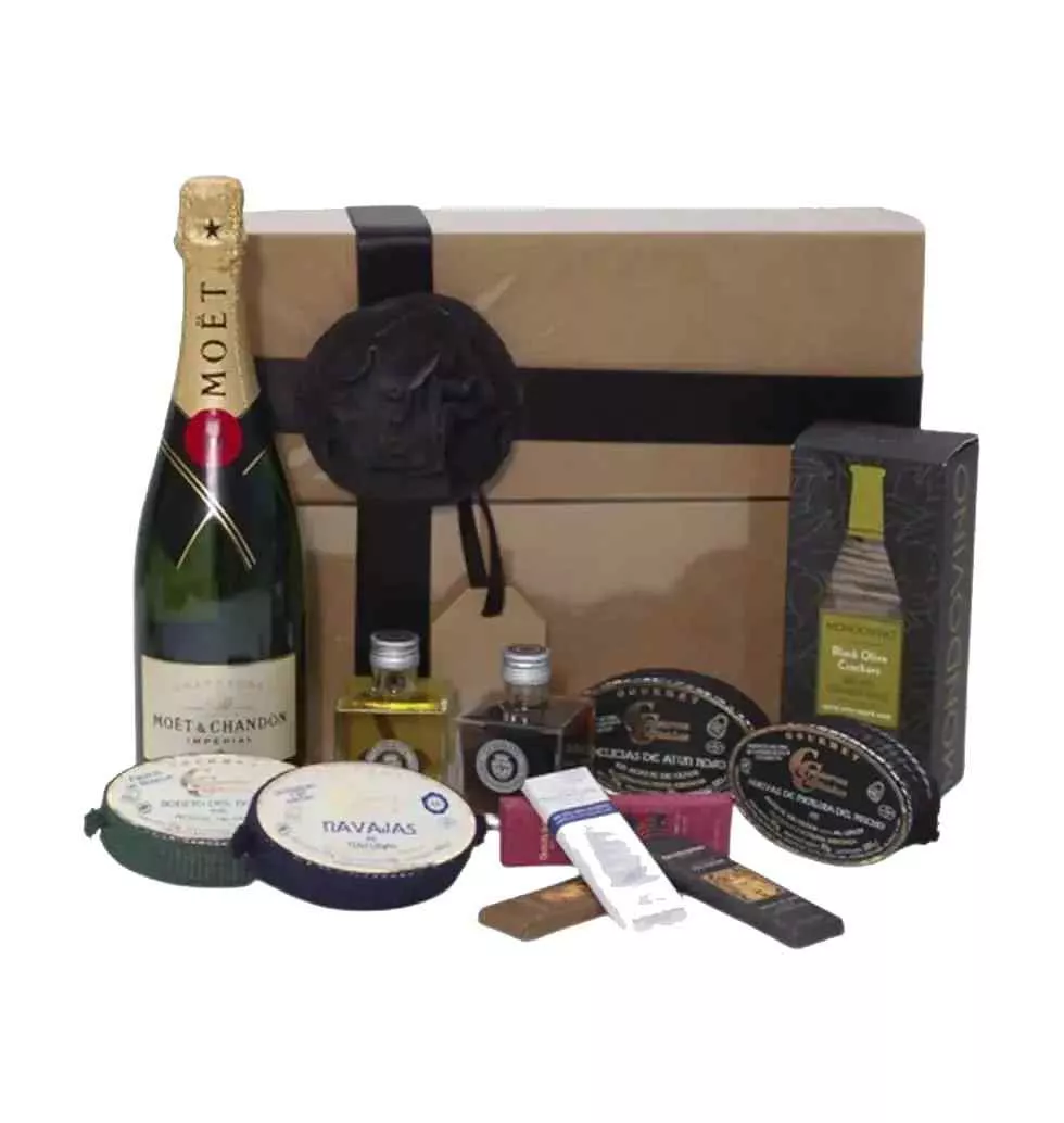 Gift Basket Stocked With Moet