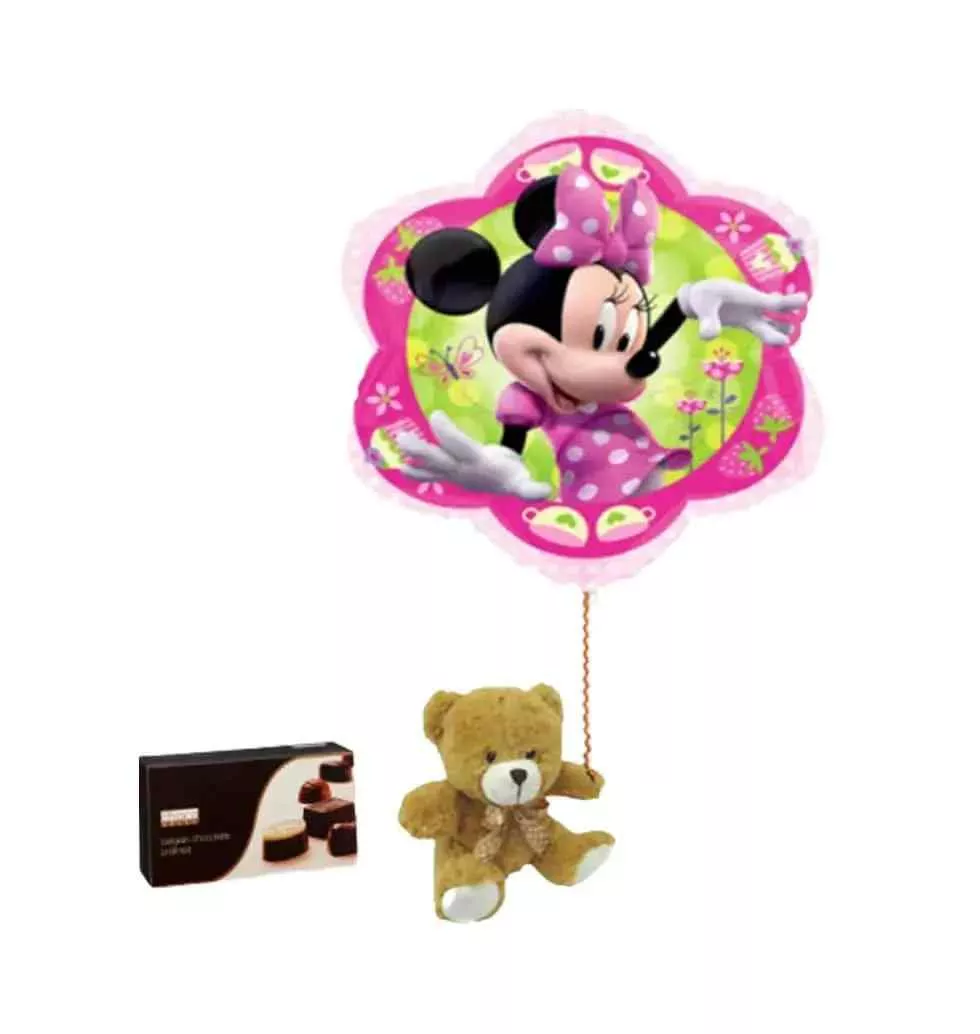 Gift Set With Minnie Balloon