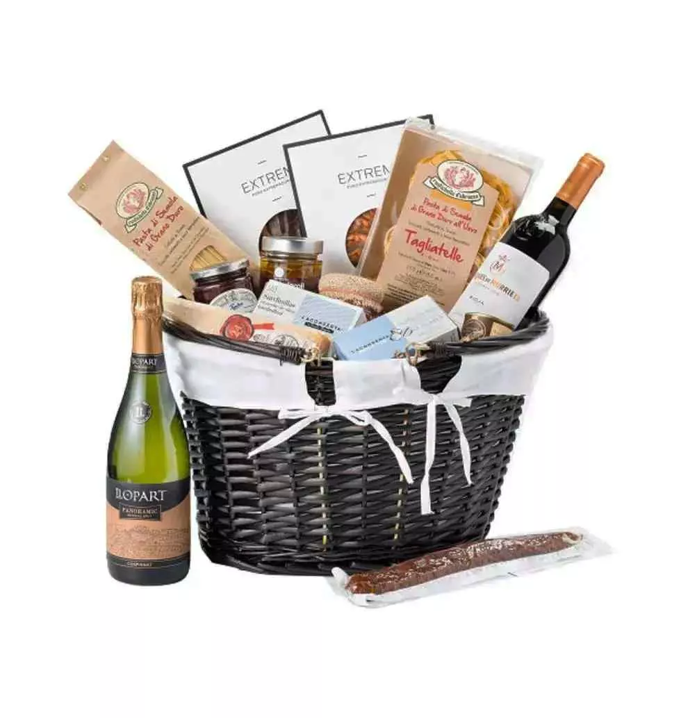 Hamper Filled With Gourmet Goodies