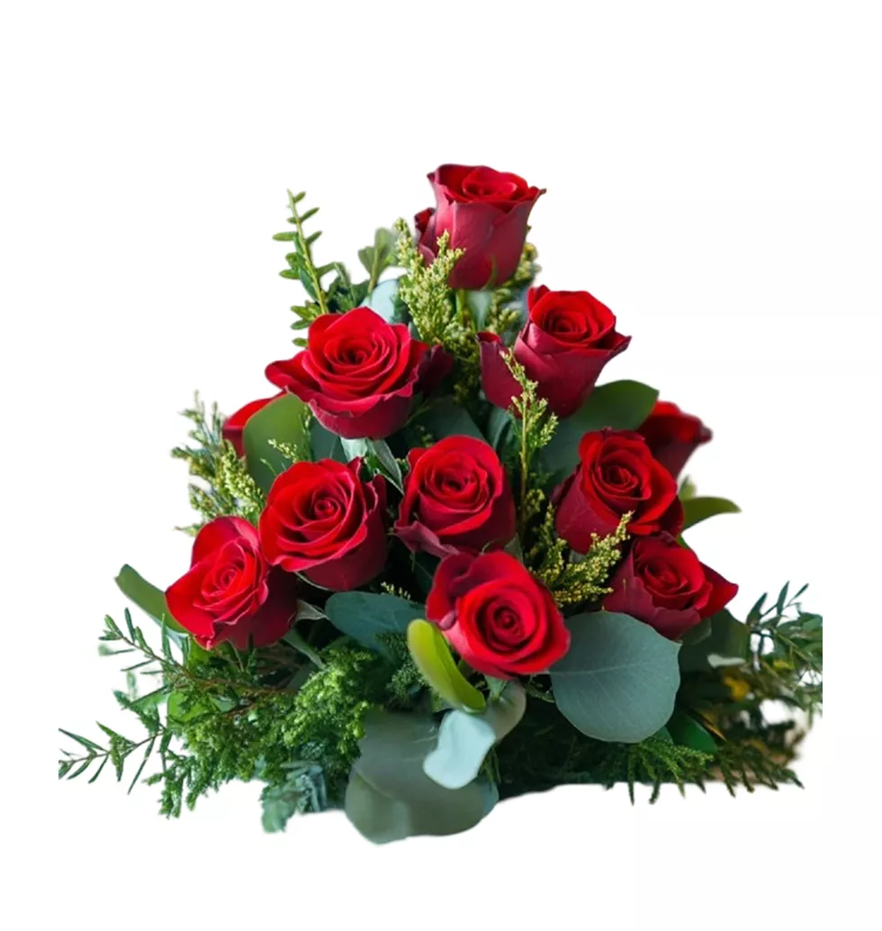 Elegant Red Rose Centerpiece