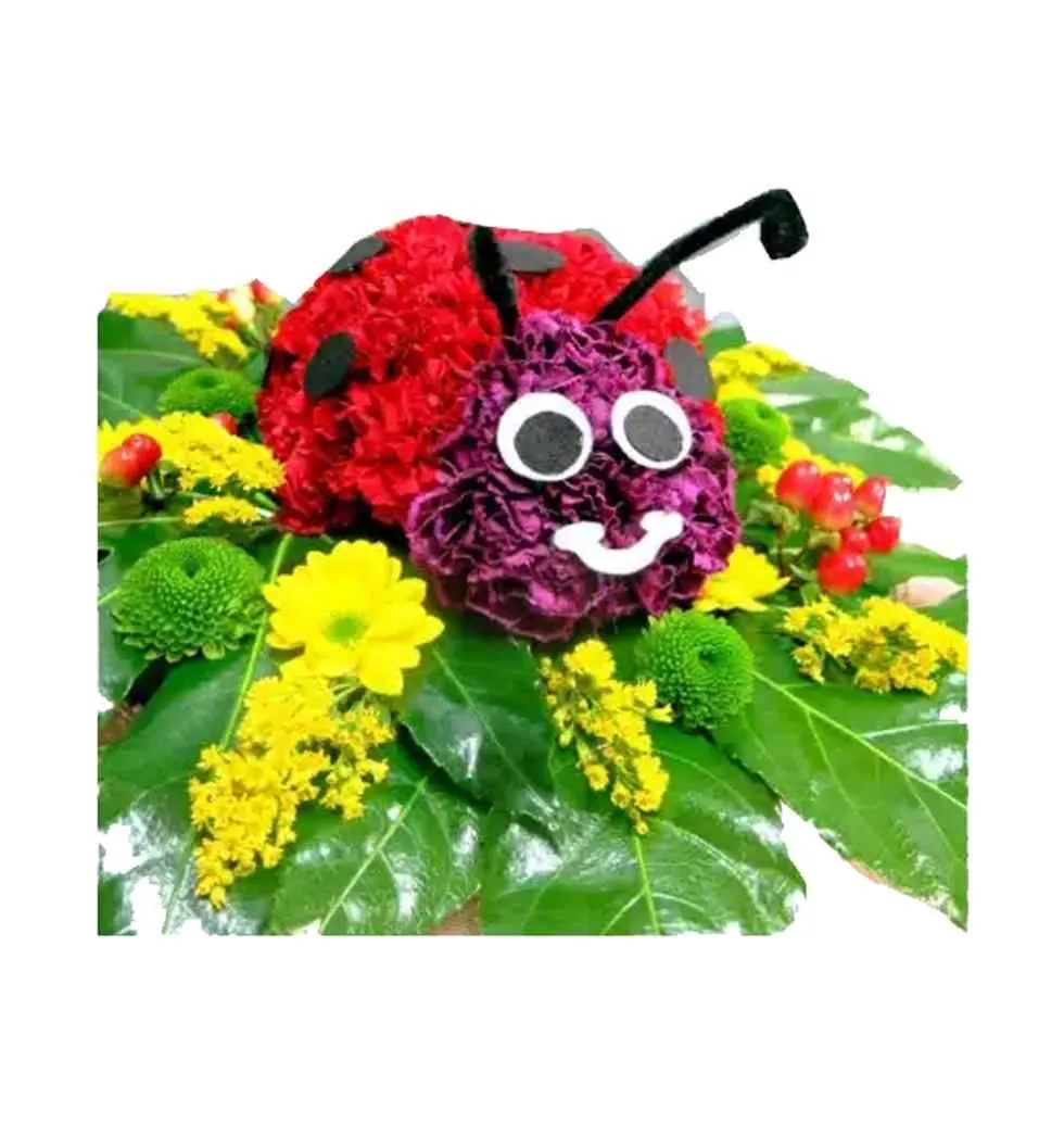 Ladybug With Hydrangeas