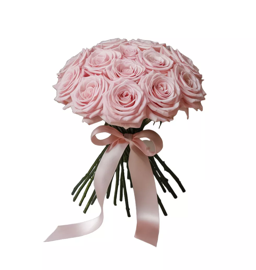 Luxury 12 Pink Rose Bouquet