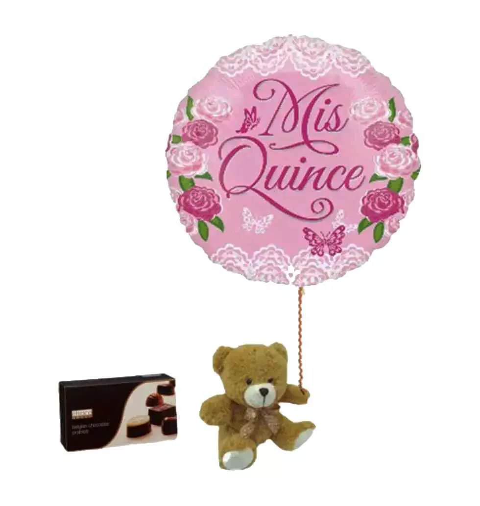 Sparkling Balloon and Chocolate Combo