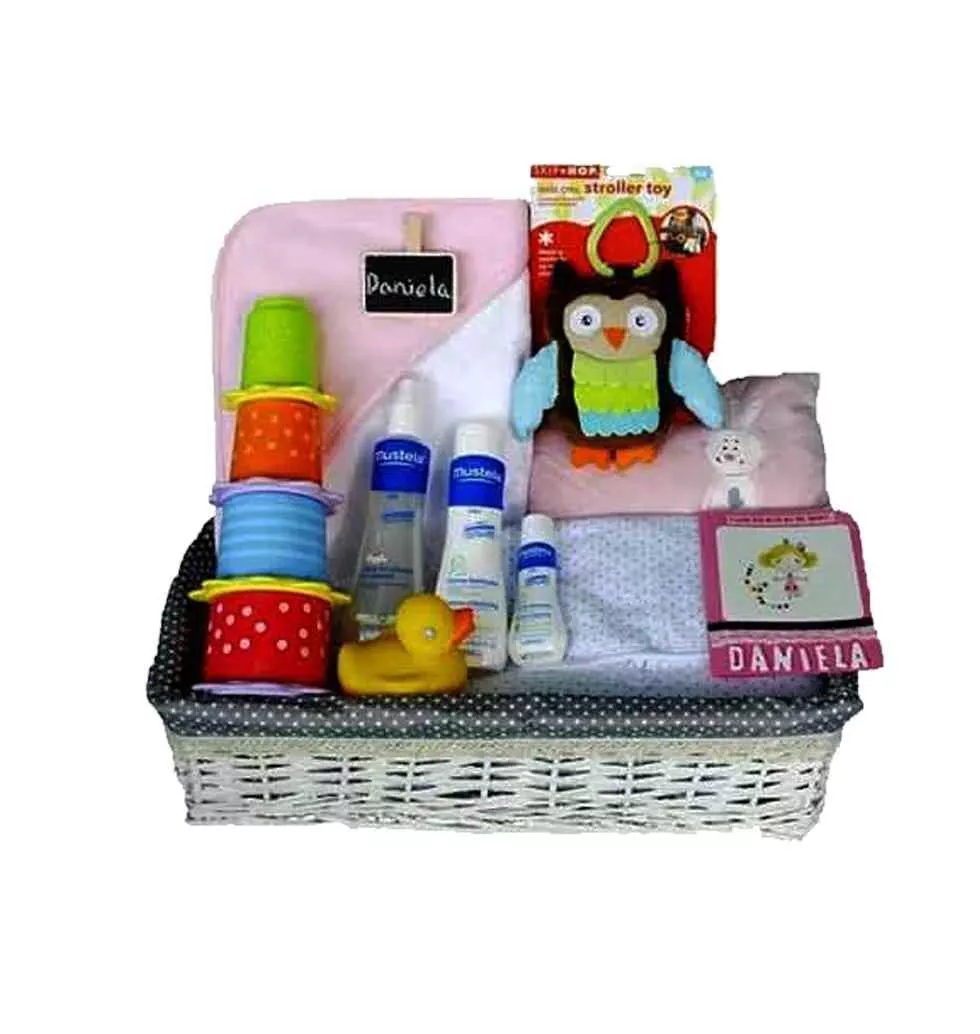 Trendy Baby Basket for Play and Bathe Time