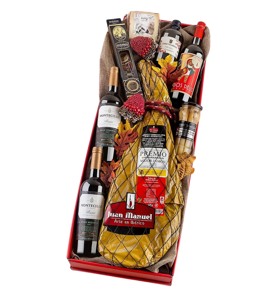Spanish Heritage Wine & Ham Set