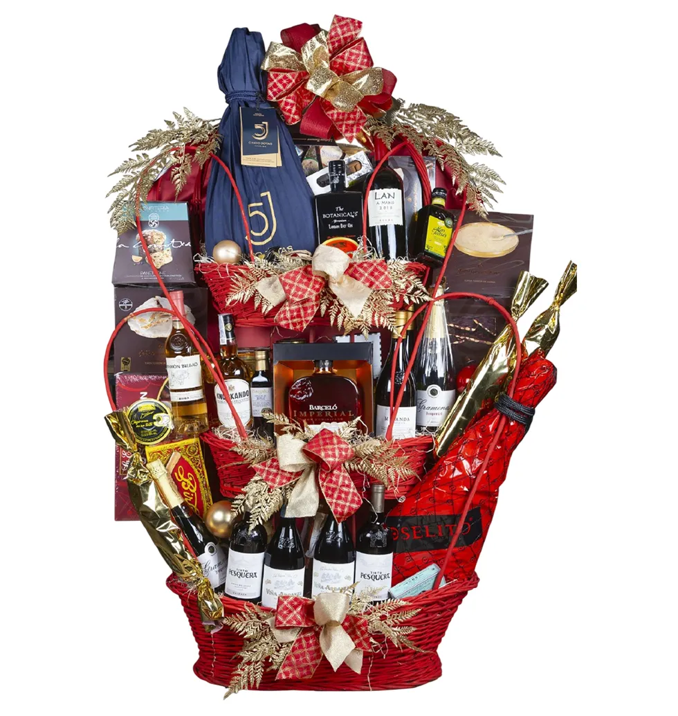 Festive Gourmet Extravaganza Basket