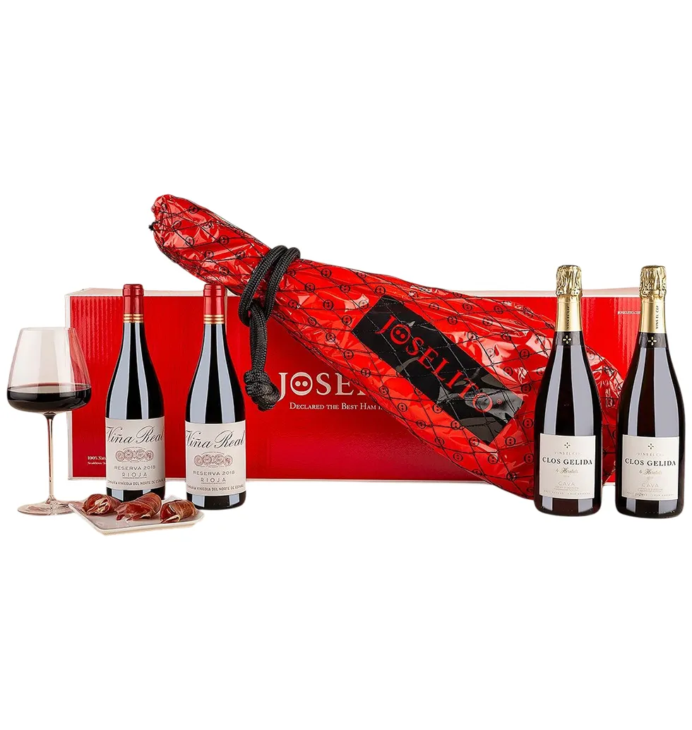 Exquisite Ham & Fine Wine Set