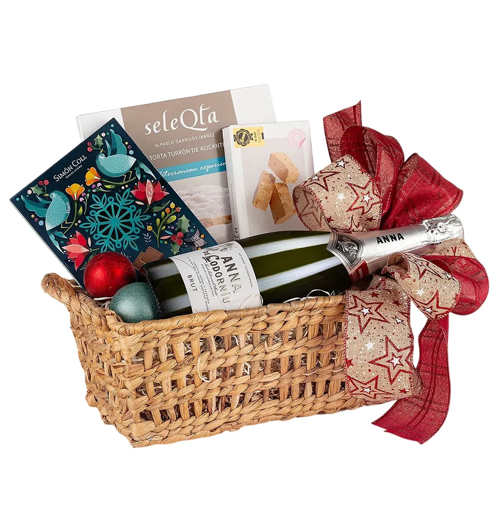 Festive Nougats & Cava Gift Set