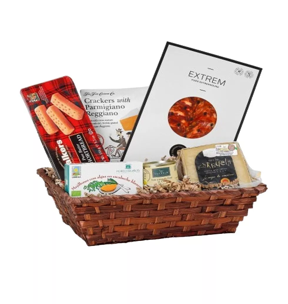 Sliced Chorizo and Cheese Delights Tray