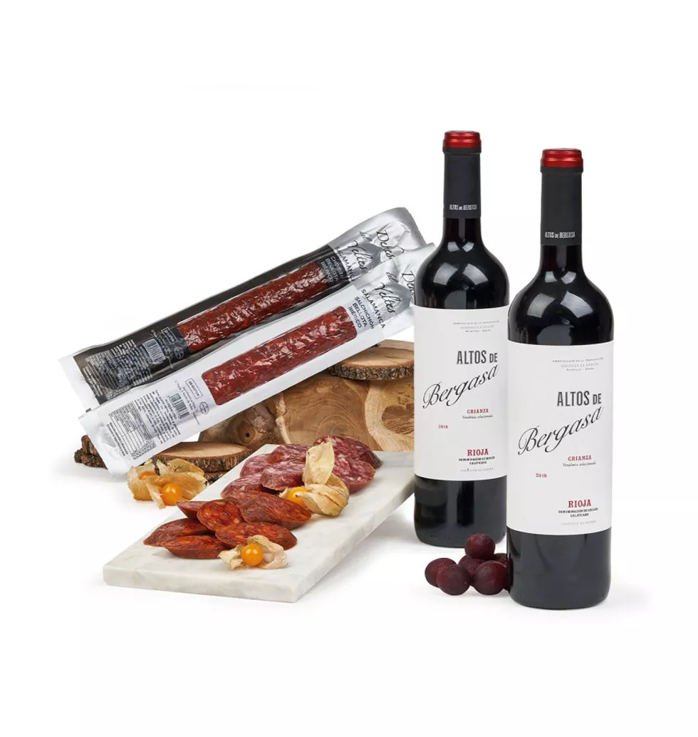Elegant Spanish Meat & Wine Pack