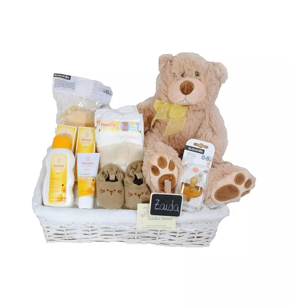 Organic Baby Essentials Basket