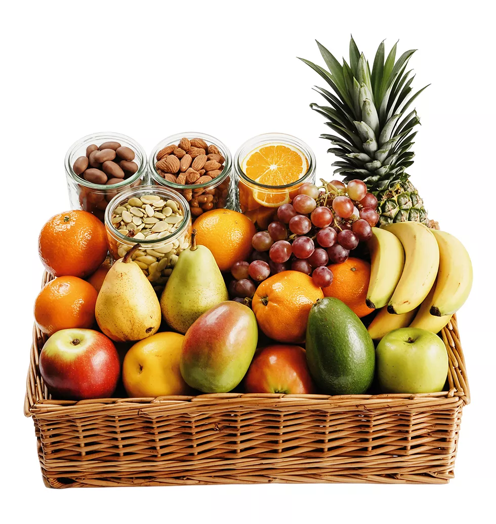 Festive Tropical Indulgence Gift Basket