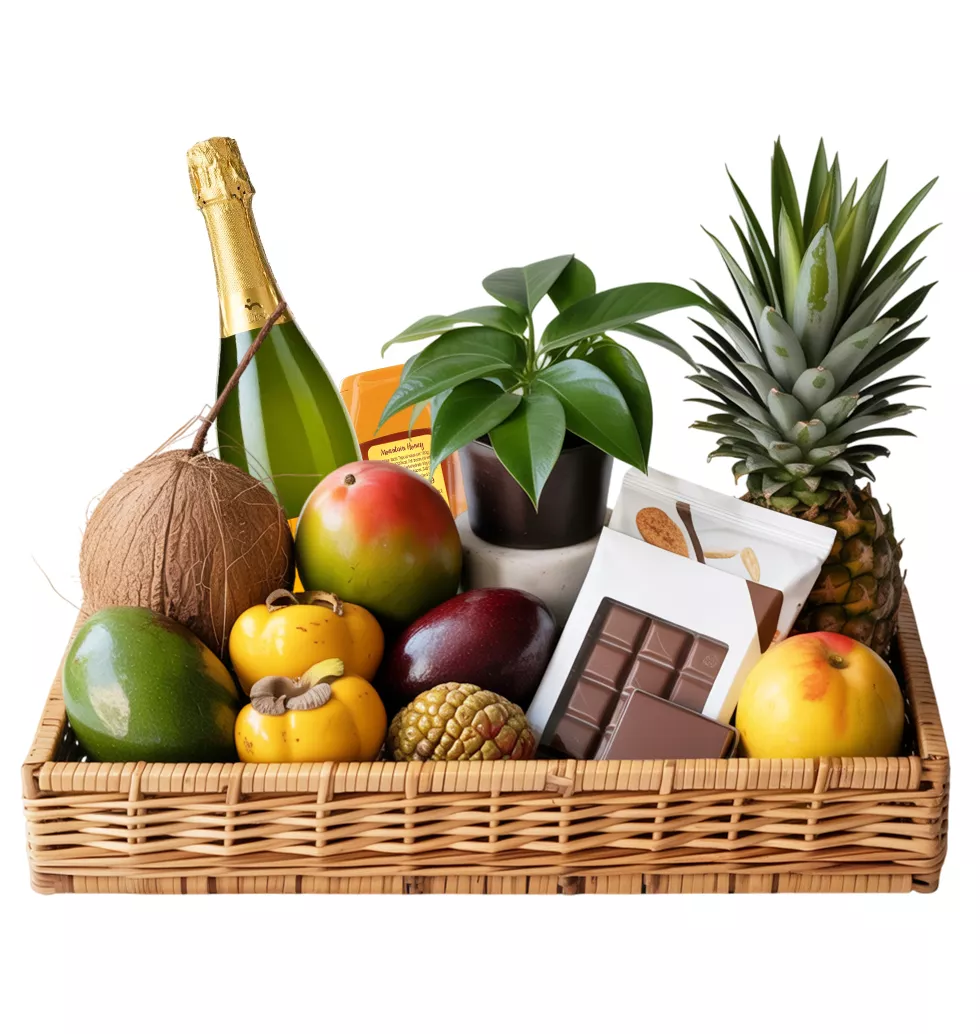 Fruit & Lush Green Gourmet Basket