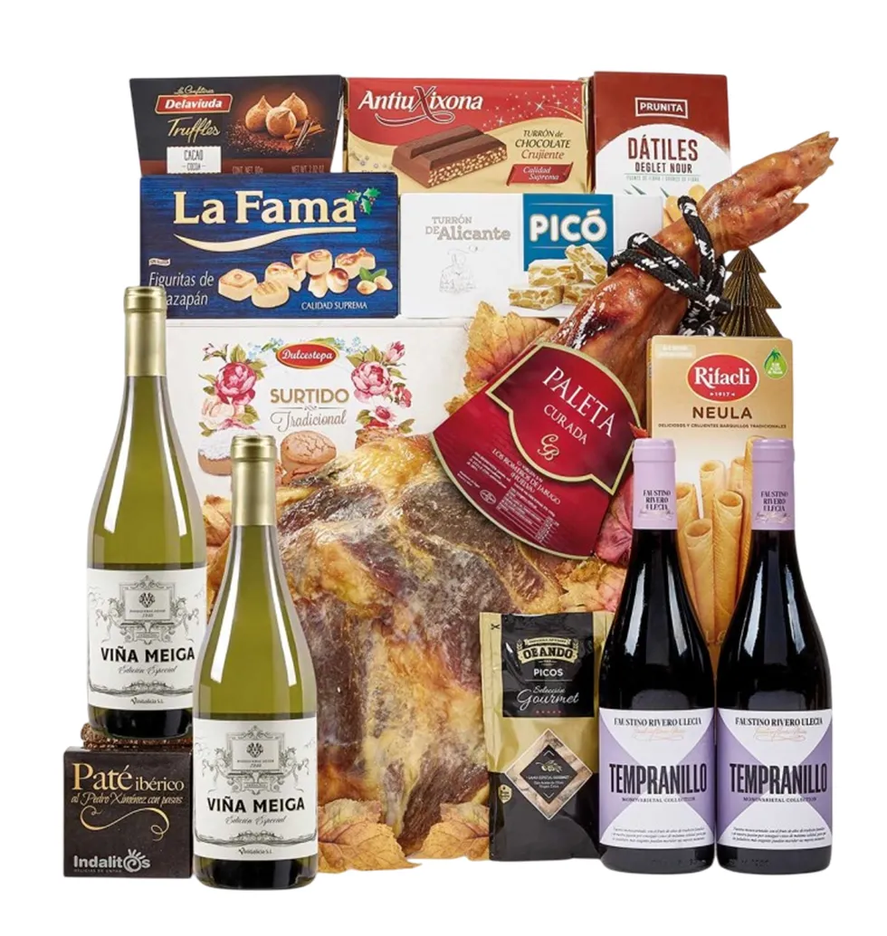 Luxury Hamper: Meats, Wine & Confections