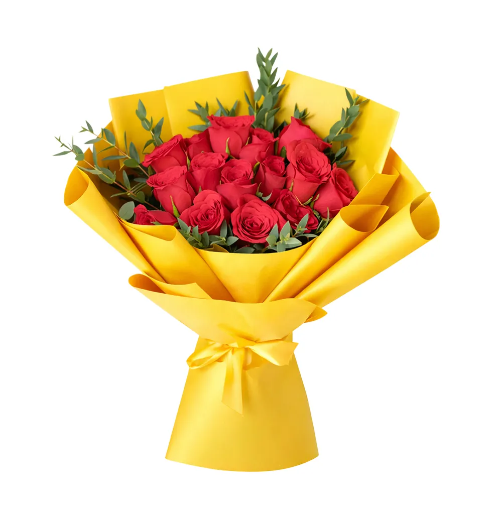 Romantic Roses Floral Delight Bouquet