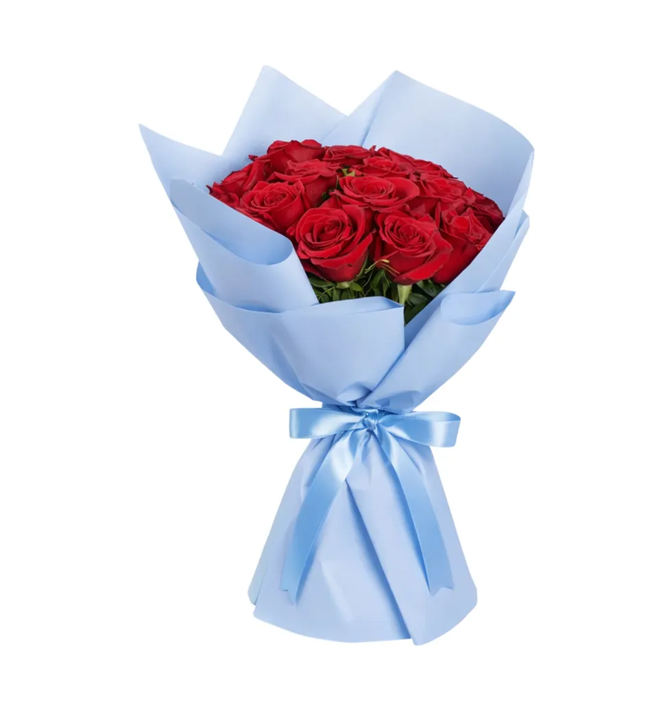 Vibrant Red Roses Bouquet