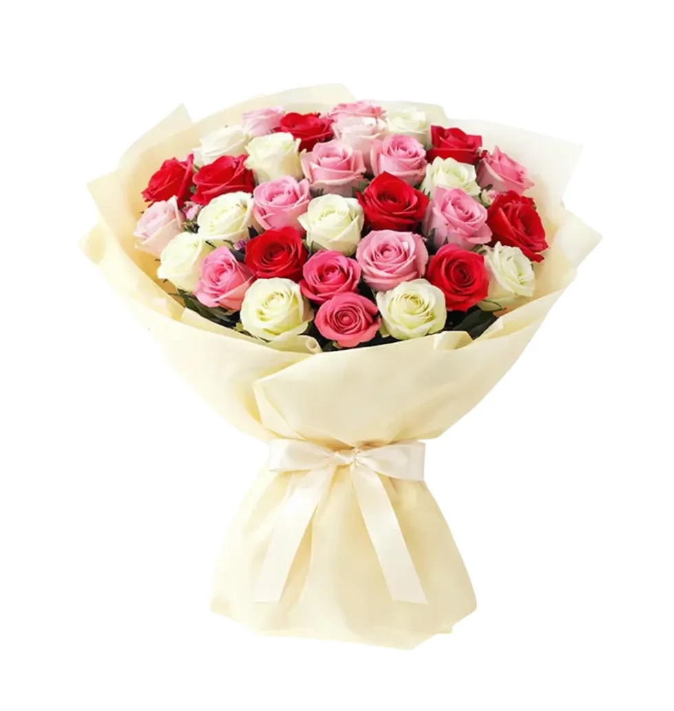 Premium Mixed Roses Bouquet