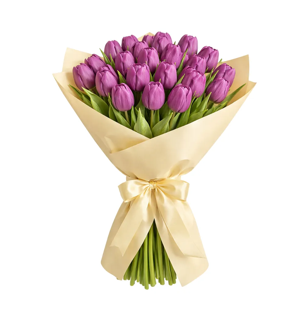Stunning Purple Tulip Bouquet