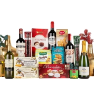 Festive Gourmet Wine Basket